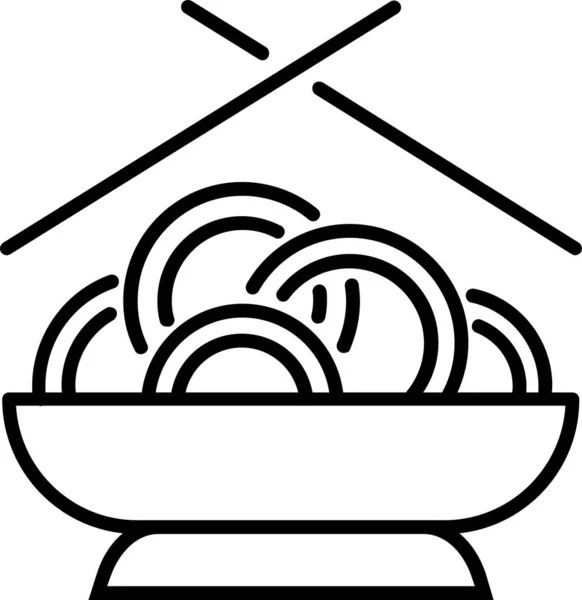 Chinese Dish Food Icon — Stock Vector