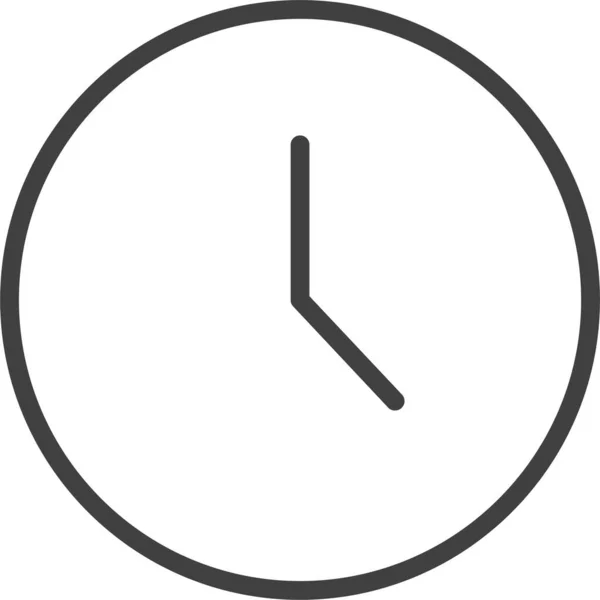 Uhr Verjährungsfrist Zeitsymbol Ausgefüllten Umriss Stil — Stockvektor