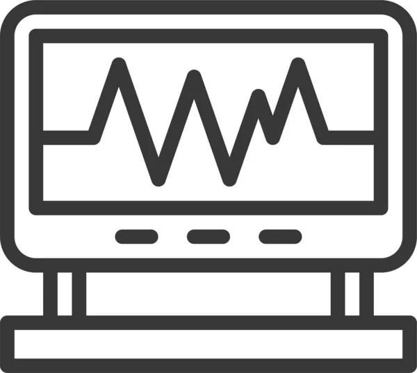 Medisinsk Nødikon Sykehus Utkast – stockvektor