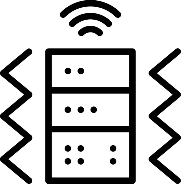 Nivel Inteligente Icono Vibración Oficina — Vector de stock