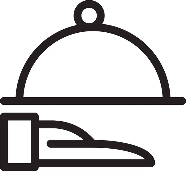 Room Service Customer Icon Outline Style — Stock Vector