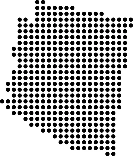 Икона Местоположения Аризоны Твердом Стиле — стоковый вектор