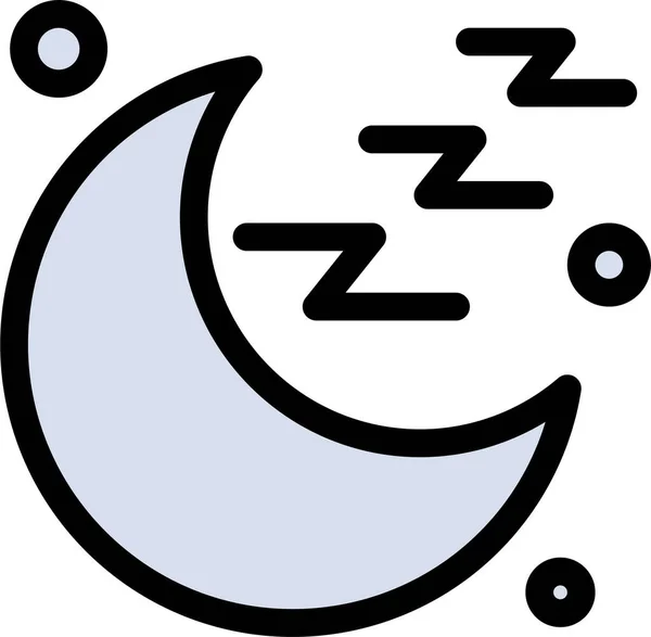 Icono Signo Luna Médica — Vector de stock