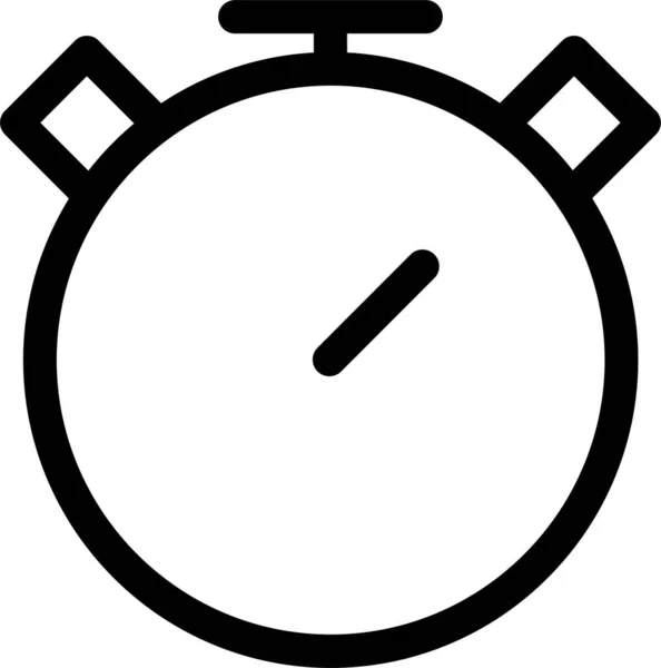 Relógio Ícone Tempo Areia Estilo Esboço —  Vetores de Stock