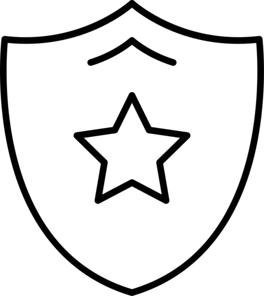 Protección Escudo Seguridad Icono — Vector de stock