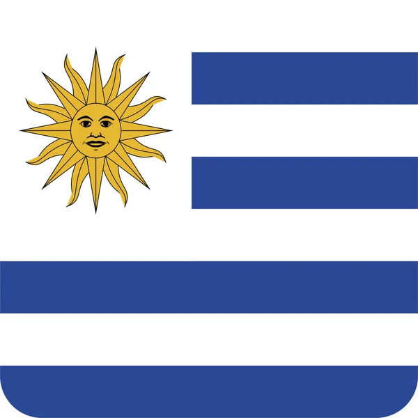 Bandera Del País Icono Nacional Estilo Plano — Vector de stock