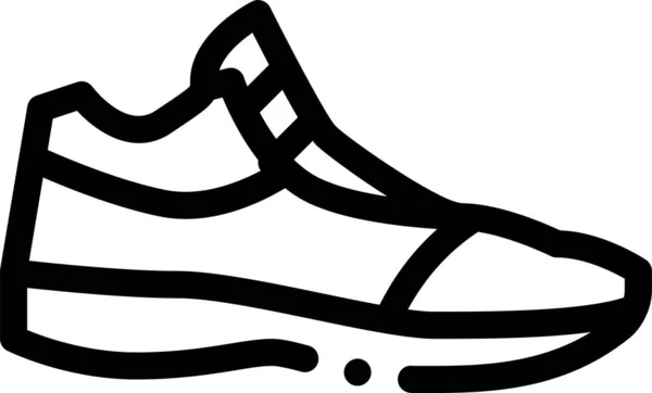 Bola Juego Zapatos Icono Estilo Del Esquema — Vector de stock