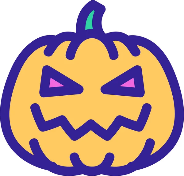 Icono Decoración Contorno Otoño Categoría Halloween — Vector de stock