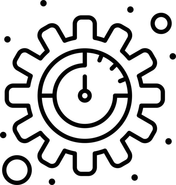 Productivity Seo Settings Icon — Stock Vector