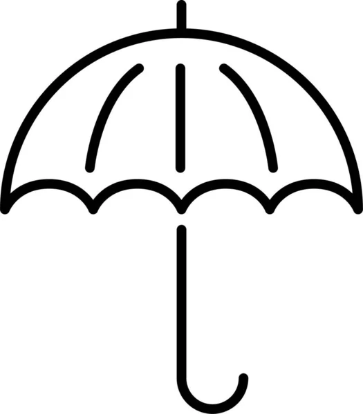 Parasol Baldachimowy Ikona Ochrony — Wektor stockowy
