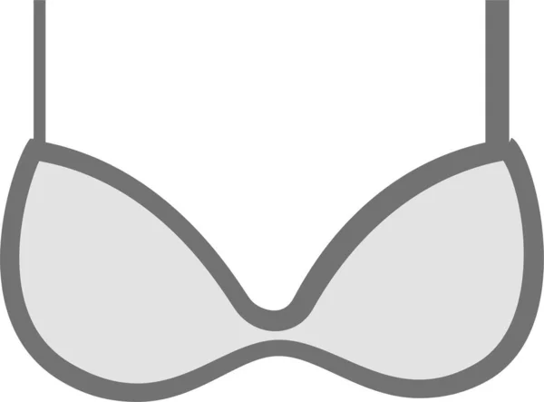 Soutien Gorge Vêtements Icône Vêtements Dans Style Contour Rempli — Image vectorielle