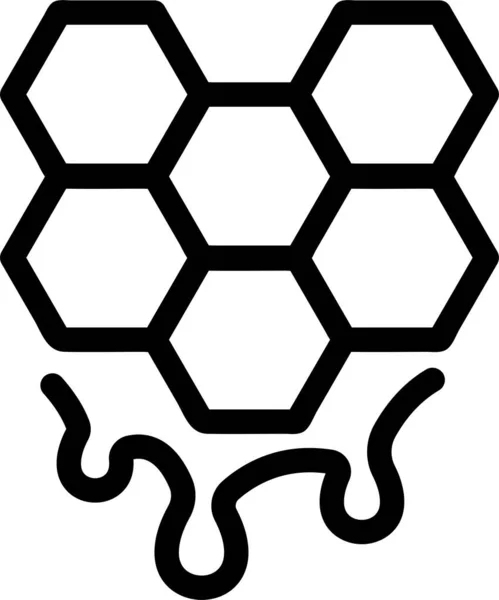 农耕园艺类蜂房养蜂人图标 — 图库矢量图片