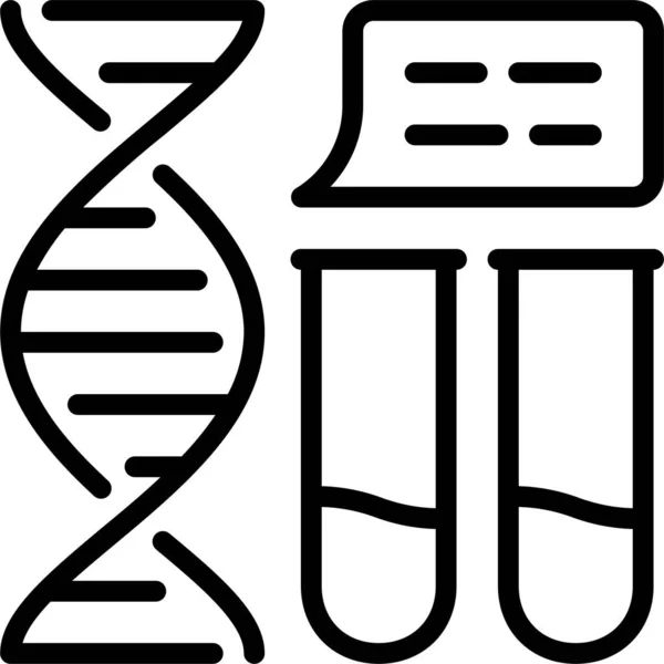 Dna Genetik Laboratorium Ikon — Stock vektor