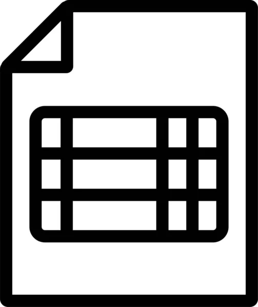 Elektronisch Lijstpapieren Pictogram — Stockvector
