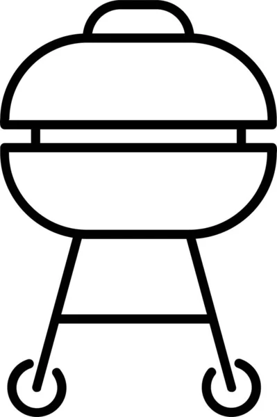 Barbacoa Picnic Barbacoa Icono — Vector de stock