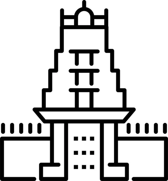 Hito Mariamman Singapore Icono — Vector de stock