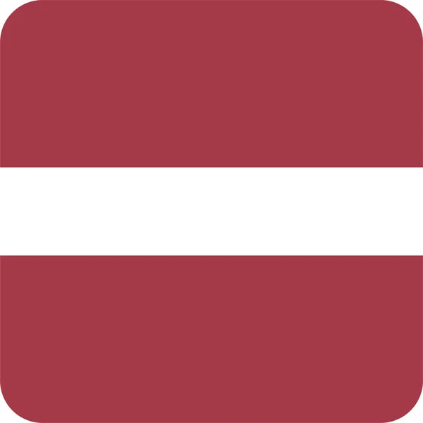 Icône Latvia Drapeau Pays Dans Style Plat — Image vectorielle