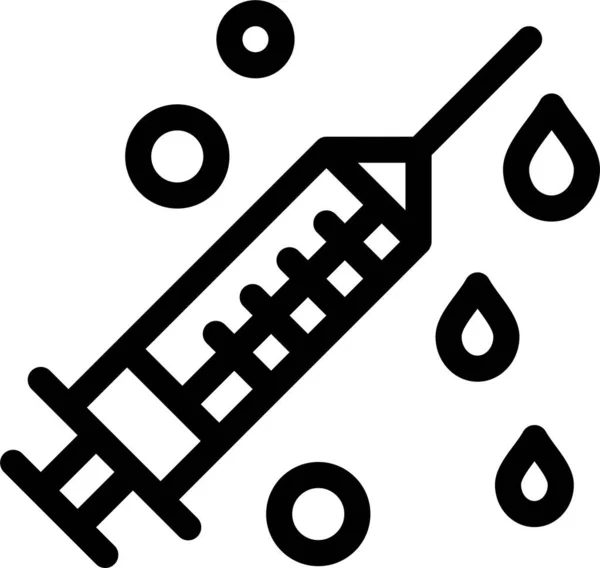 Icône Seringue Médicale Santé — Image vectorielle