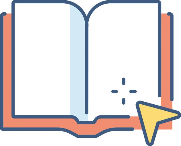 Ikona Edukacyjna Połączenia Książek — Wektor stockowy
