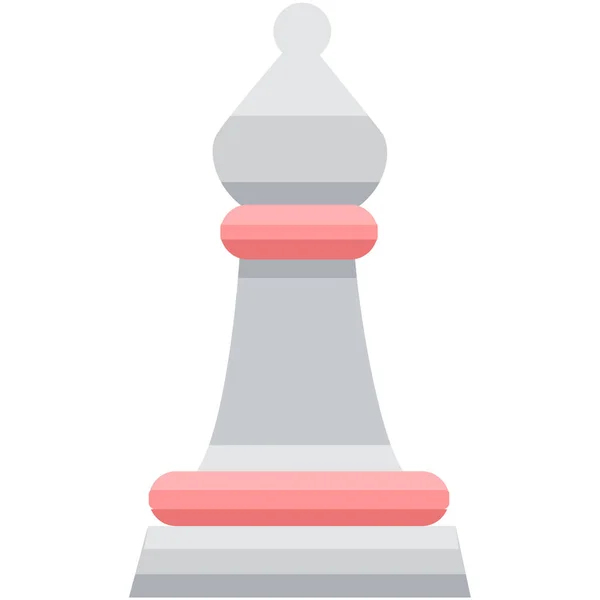 Satranç Oyunu Simgesi Düz Biçimli — Stok Vektör
