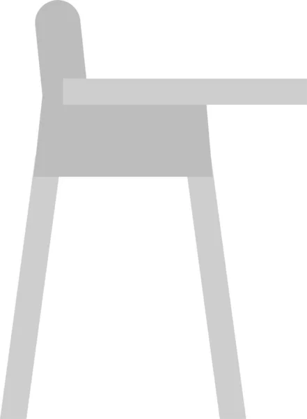 Детское Кресло Мебель Кормление Значок Кресло Плоском Стиле — стоковый вектор