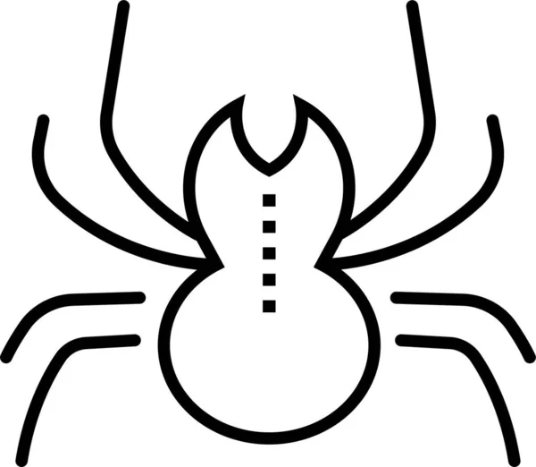 Arachnid Halloween Monster Pictogram — Stockvector