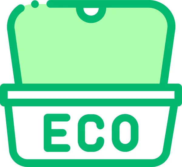 Icono Material Alimenticio Ecológico — Vector de stock
