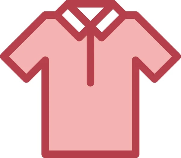 Camisa Ropa Vestido Icono Estilo Contorno Lleno — Vector de stock