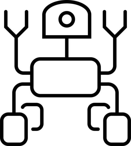 宇航员Avtomatika Robonaut图标 — 图库矢量图片