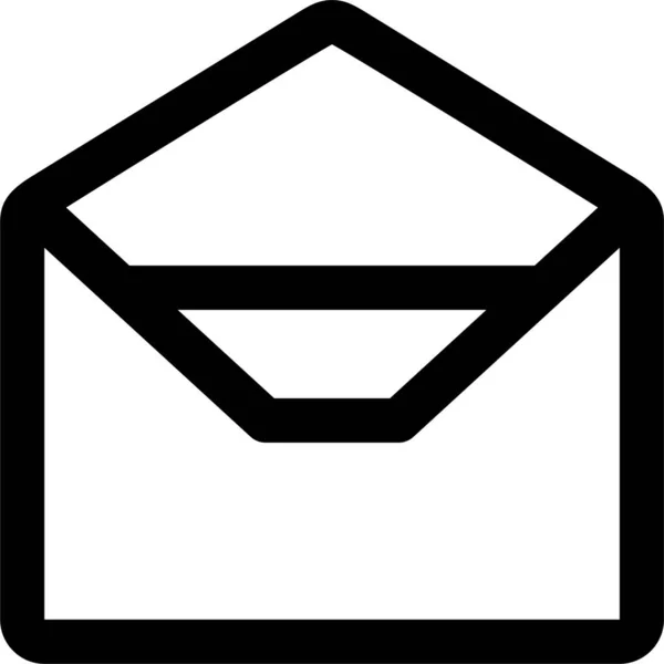 Mail Umschlag Brief Symbol Umriss Stil — Stockvektor
