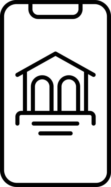 App Banking Icône Mobile — Image vectorielle