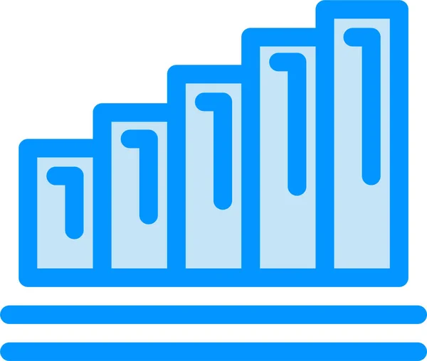 Analytics Business Chart Icon Filled Outline Style — Stock Vector