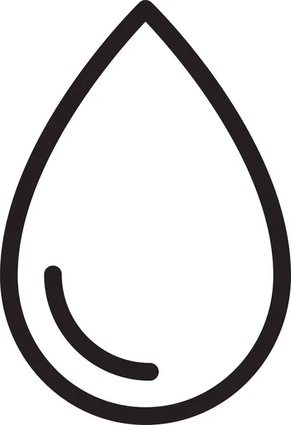 Drop Wasserwolke Symbol Umriss Stil — Stockvektor