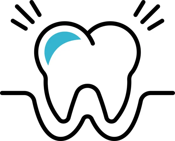 Tooth Stomatology Medicine Icon — Stock Vector