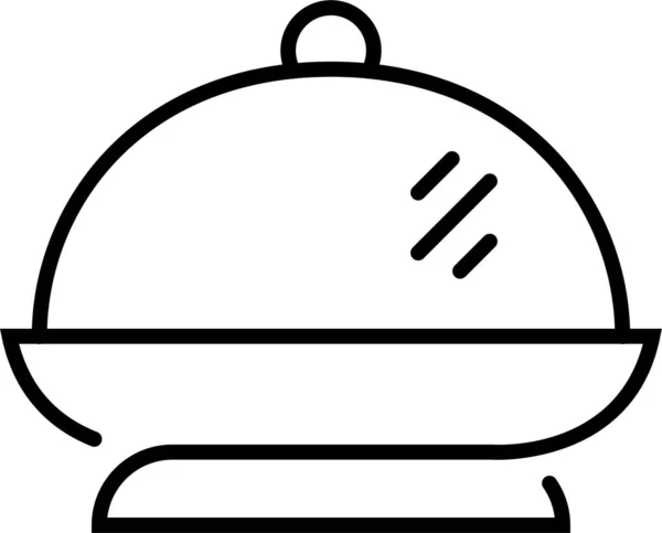 Dish Food Restaurant Icon — Stock Vector