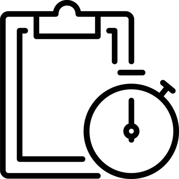 Zwischenablage Wettbewerb Meilensteine Symbol Umriss Stil — Stockvektor