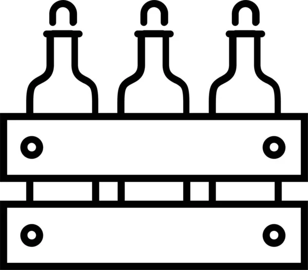Alkohol Box Cognac Symbol — Stockvektor