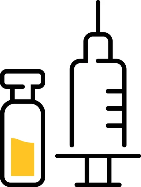 Ícone Injeção Estomatologia Odontológica —  Vetores de Stock