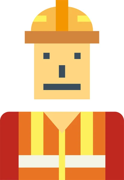 Ingeniero Icono Trabajo Industria Categoría Herramientas Construcción — Vector de stock