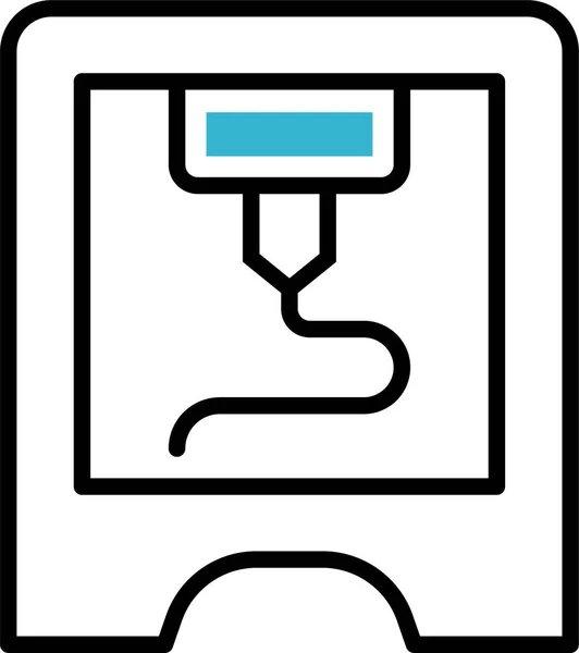 Printer Industrial Icon — Stock Vector