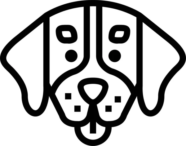 Perros Criar Mascota Icono Estilo Del Esquema — Vector de stock