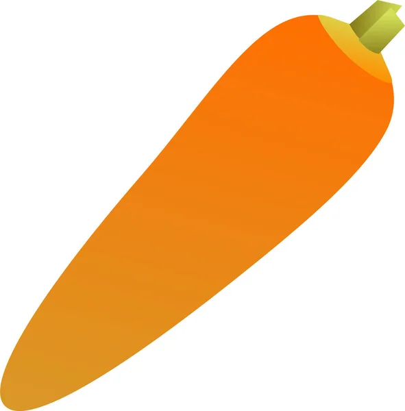 Carrot Food Healthy Icon Smooth Style — Stock Vector