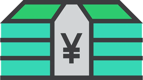 Ikona Obchodní Měny Vyplněném Stylu — Stockový vektor