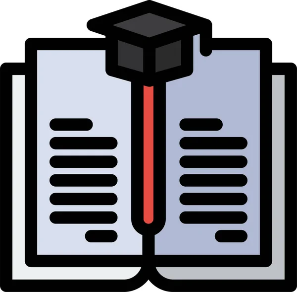 Book Education Graduation Icon — Stock Vector