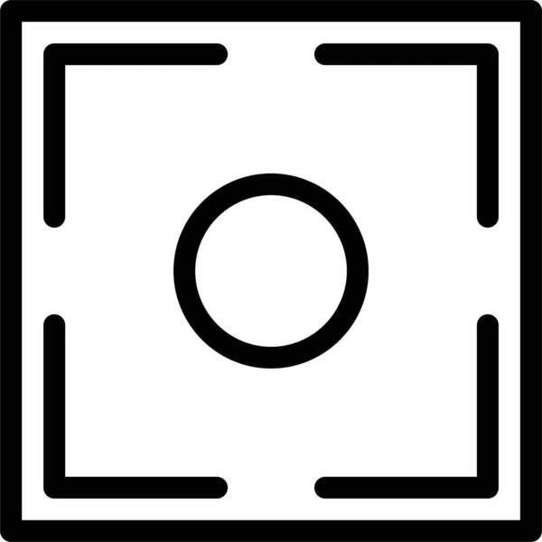 Focusframe Foto Pictogram — Stockvector