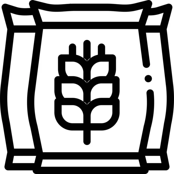 Мішки Бочковий Пивний Значок Категорії Харчових Напоїв — стоковий вектор