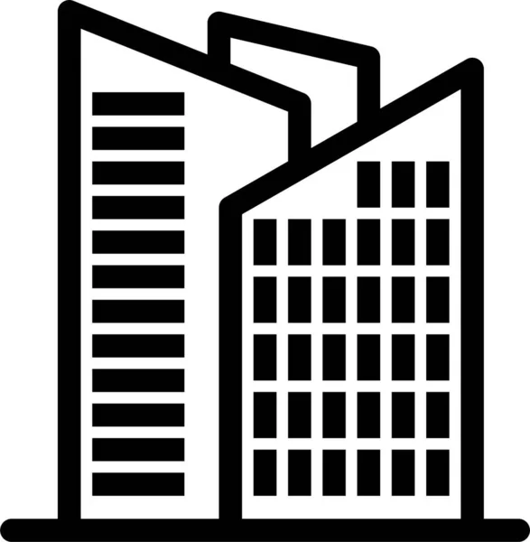 Building Office Skyscraper Icon — Stock Vector