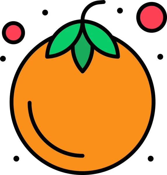 Comida Mangostán Dulce Icono Categoría Verano — Vector de stock