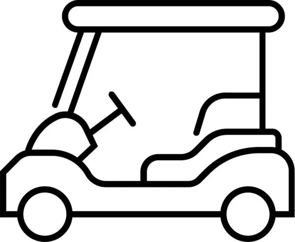 Coche Golf Putter Icono — Archivo Imágenes Vectoriales