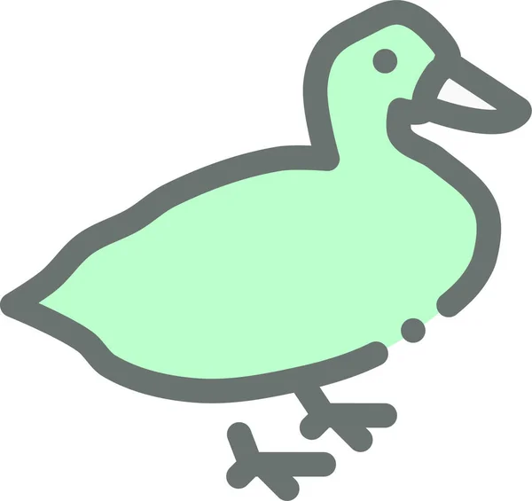 Εικονίδιο Πτηνοτροφίας Ζωγραφισμένο Στο Χέρι Στυλ — Διανυσματικό Αρχείο
